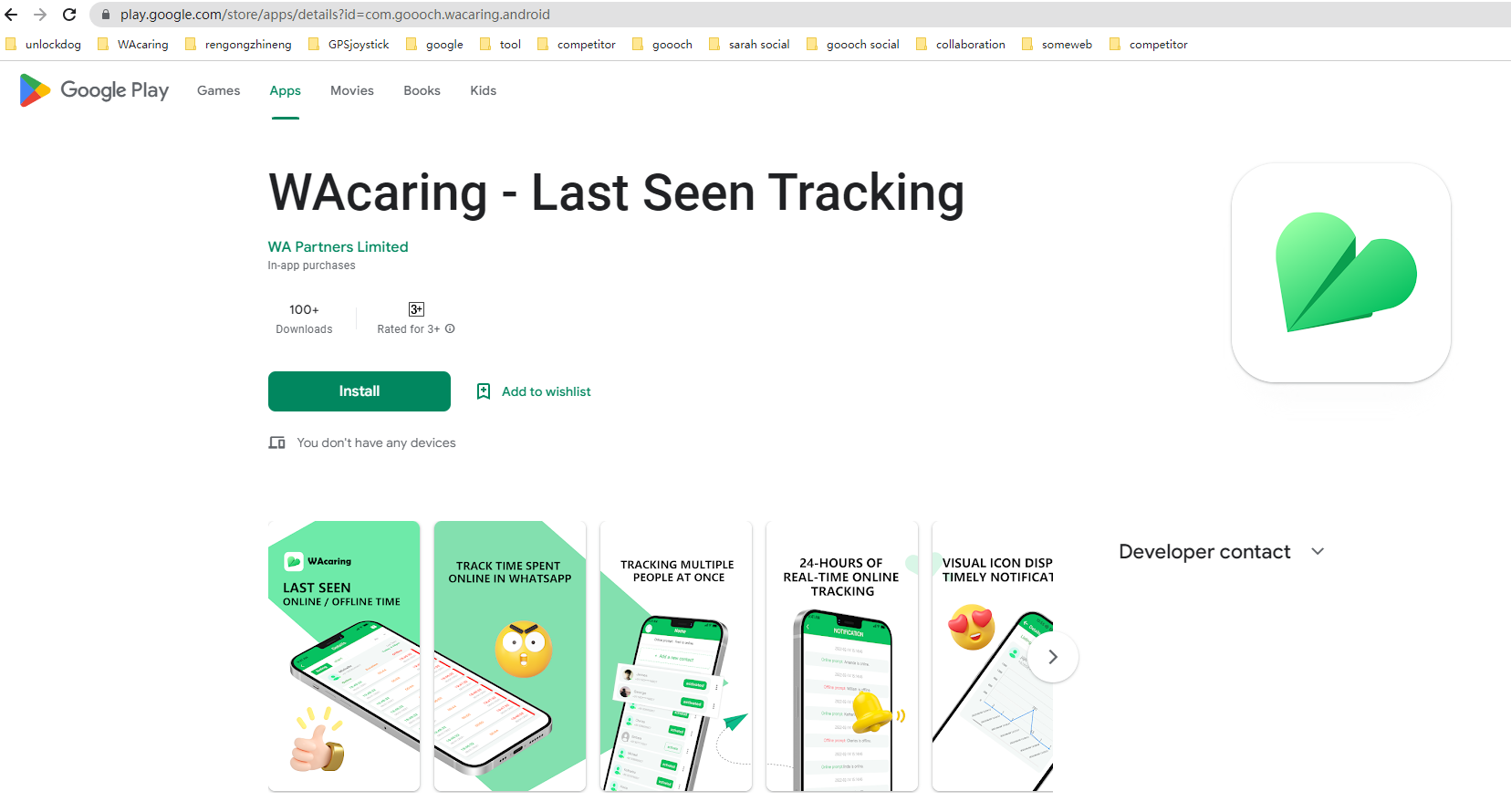 WAcaring-the best WhatsApp online tracker
